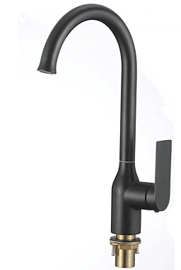 Смеситель для кухни черный S-601816H 