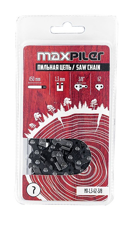 Цепь для бензопилы 62зв MXS-1.3-62-3/8 (Partner,Poulan 18