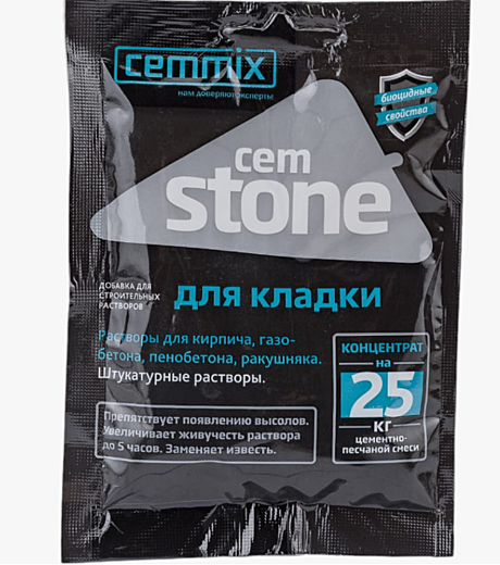 Добавка для кладочных растворов CEMSTONE 50мл CEMMIX концент.саше