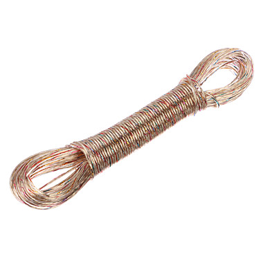 Шнур 20м с разноцветной металлической жилой 453-056