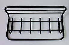 Вешалка с полкой 60 Черный ВСП 6 Ч