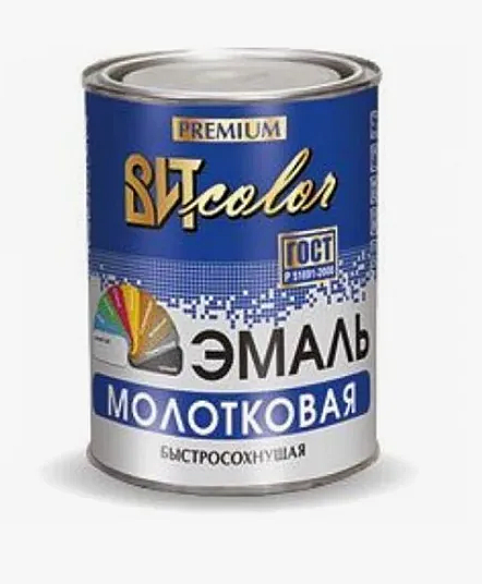 Эмаль с молотковый эффектом ВИТcolor 0,8кг черная