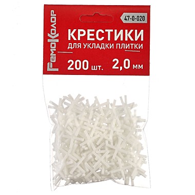 Крестики для плитки Remocolor 2,0мм 200шт 47-0-020