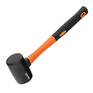 Киянка резиновая 225г черная резина фибергласовая рукоятка // SPARTA 11125