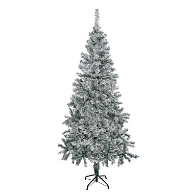 Ель 180см 380 веток, снежная, флокирование, ПВХ, 26-19 385-415