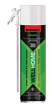 Пена монтажная WELLFOAM HOM 300,всесезонная 650л 69-9-310