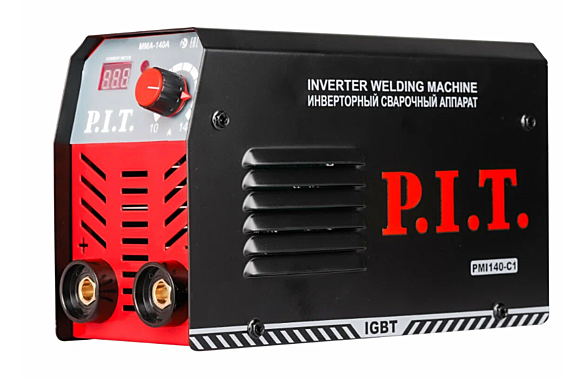 Сварочный аппарат инверторный P.I.T. PMI140-C1 IGBT (140А ПВ-60 1,6-3,2мм 4кВт от пониж.тока 190)