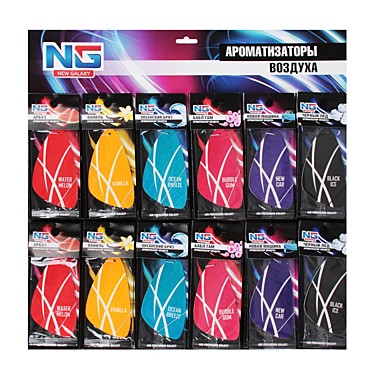 Ароматизатор NEW GALAXY Galaxy, лист 60 штук, цена за шт