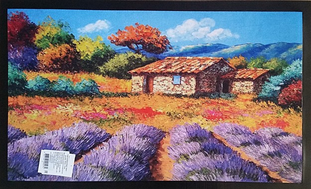 Коврик придверный 45х75см ЛАВАНДА с принтом 49073