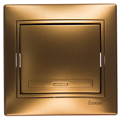 Выключатель Lezard МИРА СП 1-кл металлик золото 701-1313-100