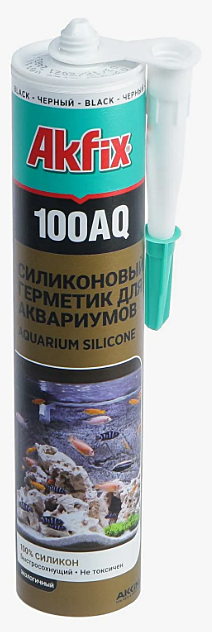 Силикон Аквариумный Черный Akfix AQ100 280мл