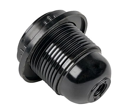 Патрон эл.подвесной Е27 Пкб27-04-К11 с кольцом карболит черный