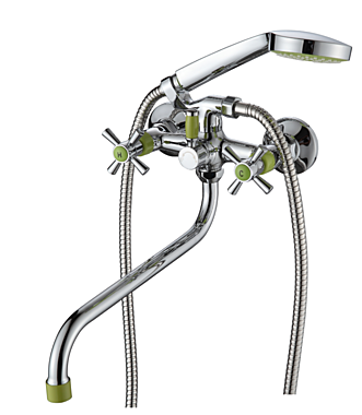 Смеситель для ванны А4782-5 зеленый Ammore