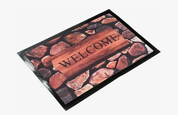 Коврик придверный 40х60см с принтом Морские камни (Printed Doormat) 49225