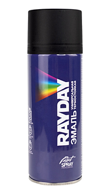 Краска-аэрозоль термостойкая RAYDAY RD-013 черная 520мл 