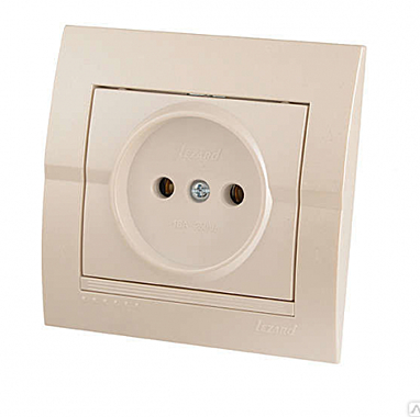 Розетка Lezard DERIY б/з керамика перламутр 702-3030-121