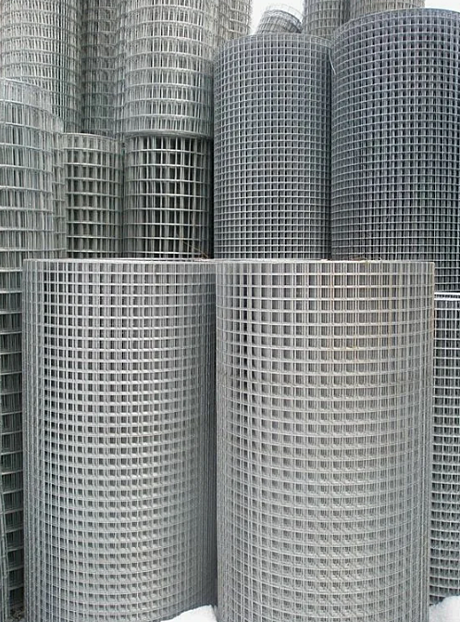 Сетка сварная оцинкованная ячейка 10х10х1,0мм h=1.0м метражом