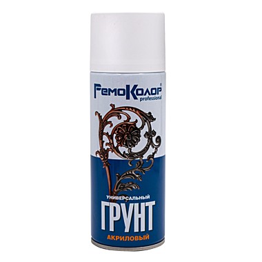 Грунт-аэрозоль акриловый РемоКолор БЕЛЫЙ 520мл 69-9-153