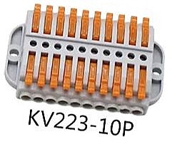 Клемма соединительная многоразовая с креплением 20-проводная PCT-22-10 (0,08-2,5 /4/ мм²) 