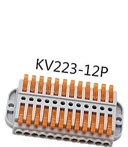 Клемма соединительная многоразовая с креплением 24-проводная PCT-22-12 (0,08-2,5 /4/ мм²) 