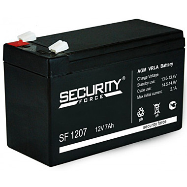 Аккумулятор Security 12 V 7A/H SF1207