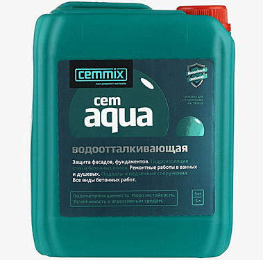 Добавка водоотталкивающая CEMAQUA 5л CEMMIX 206772