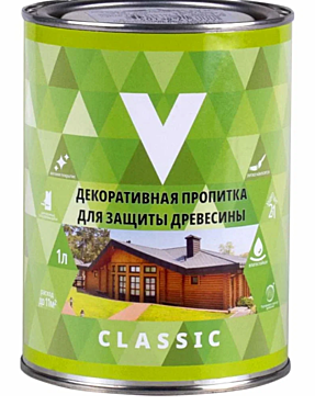 Пропитка декоративная CLASSIC бесцветная 1л V 257880