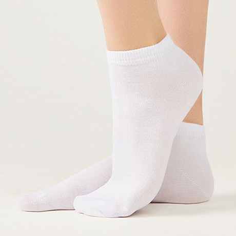 GLD Mio Носки женские укороченные, 35-38 р, 80% хлопок, 15% полиамид, 5% эластан, белый