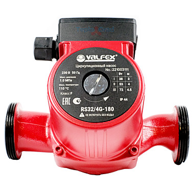 Насос VALFEX VCP 32-40G 180мм с гайками циркуляционный RS32/4G-180