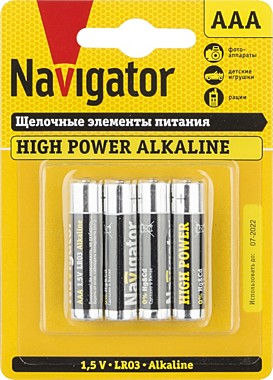 Батарейка Navigator LR03 94751