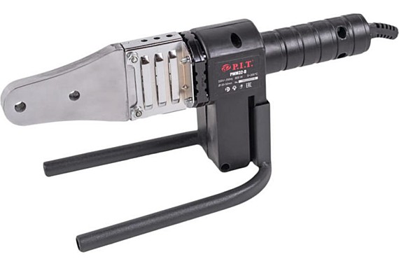 Паяльник для пластиковых труб P.I.T. МАСТЕР PWM32-D (800Вт насадки 20,25,32 кейс подставка отвертка)