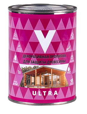 Пропитка декоративная ULTRA Тик 1л V 255438