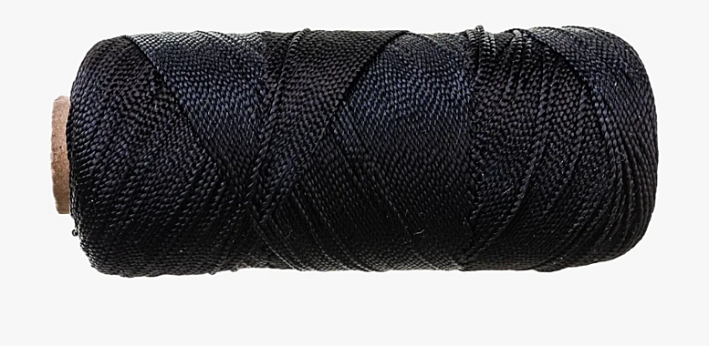 Шнур с сердечником 7мм 250м черный (бобина) метражом