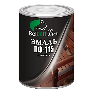 Эмаль ПФ-115 BelEkoLux черный 0,8кг