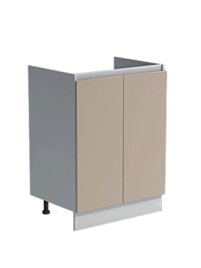 Тумба 60х60 цвет Капучино/Серый 2 дверцы SANTREK HOME (ЛДСП) В СБОРЕ