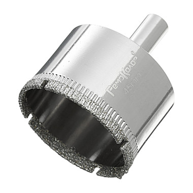 Коронка алмазная по стеклу и керамограниту, 45 х 55 мм, цилиндрический хвостовик  35-4-245