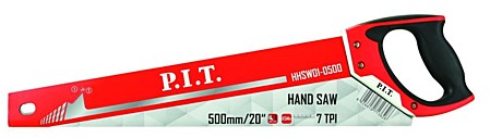 Ножовка по дереву 500мм P.I.T. 7 зубов HHSW01-0500
