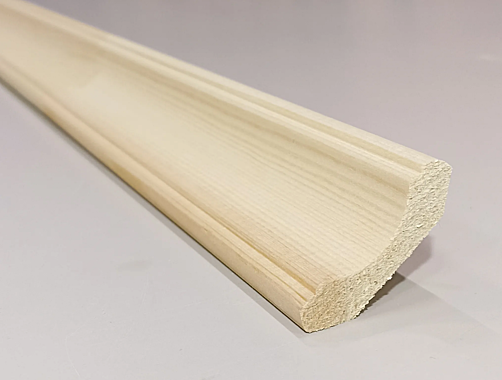 Плинтус деревянный 60х16х2.5м фигурный