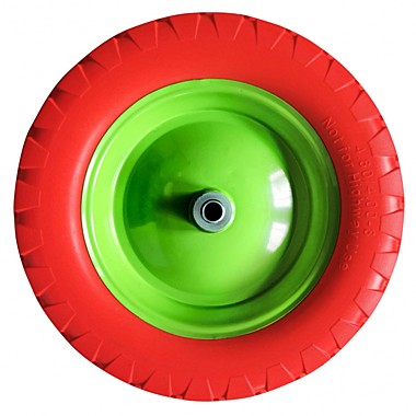 Колесо полиуретановое 4.80/4-8, длина оси 80мм, подшипник 20мм // СИБРТЕХ 689805