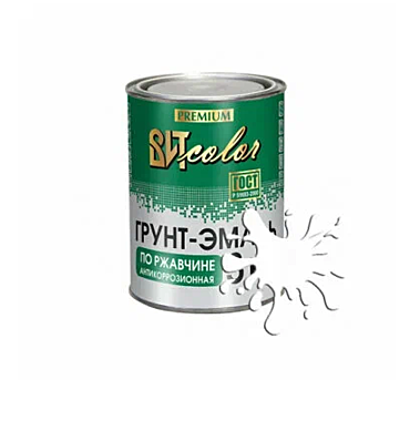 Грунт-эмаль по ржавчине 3в1 0,8кг белая ВИТЕКО эконом