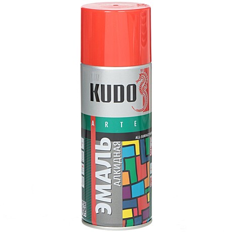 Краска-аэрозоль KUDO KU-1003 красная 520мл 22048