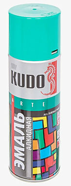 Краска-аэрозоль KUDO KU-1006 светло-зеленая 520мл