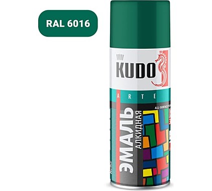Краска-аэрозоль KUDO KU-1007 темно-зеленая 520мл
