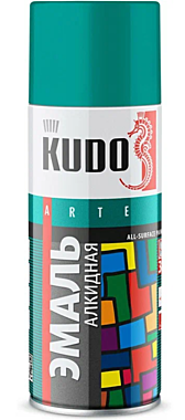 Краска-аэрозоль KUDO KU-1020 бирюзовая 520мл