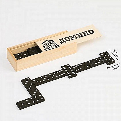 Домино классическое Время игры, в деревянной коробке 565681