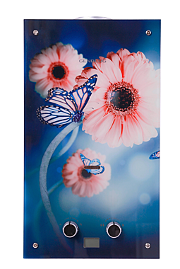 Колонка газовая GENBERG 210.01 ДЕКОР-ЕСО 10л ЦВЕТЫ