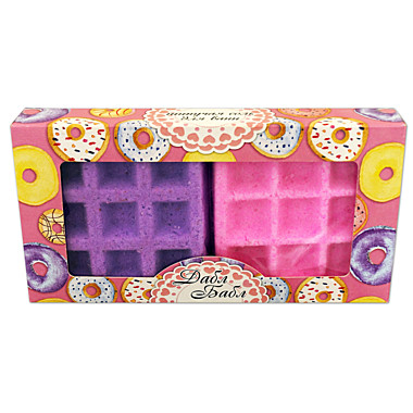 Набор шипучей соли Spa by Lara Дабл Бабл для ванн в форме вафли, к/к, 2х90гр