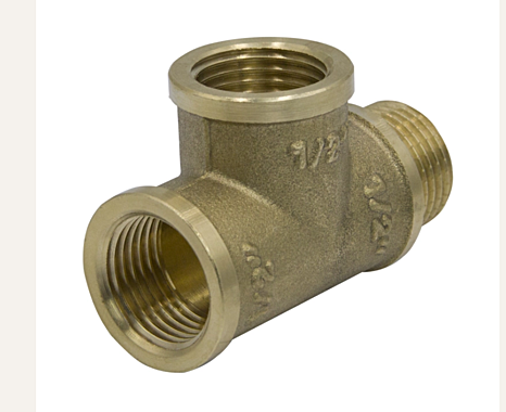 Тройник латунь 1/2