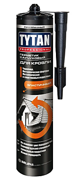 Герметик каучуковый TYTAN кровельный прозрачный 310мл 