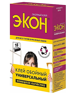 Клей обойный ЭКОН Универсальный 450гр 809244